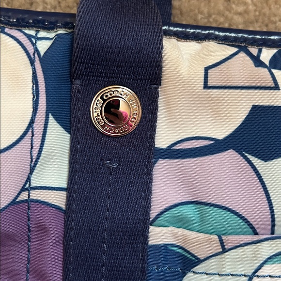 COACH Printed Vinyl Duffle Overnight Bag - Picture 3 of 14